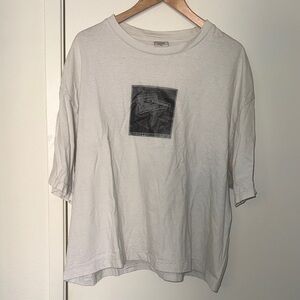 Supreme White T-Shirt with Black Graphic